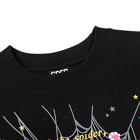 Sp5der T-Shirt P*nk Black close
