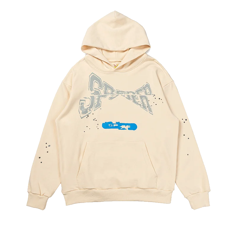 Sp5der Motocross Hoodie Beige – Ride in Style with Premium Comfort