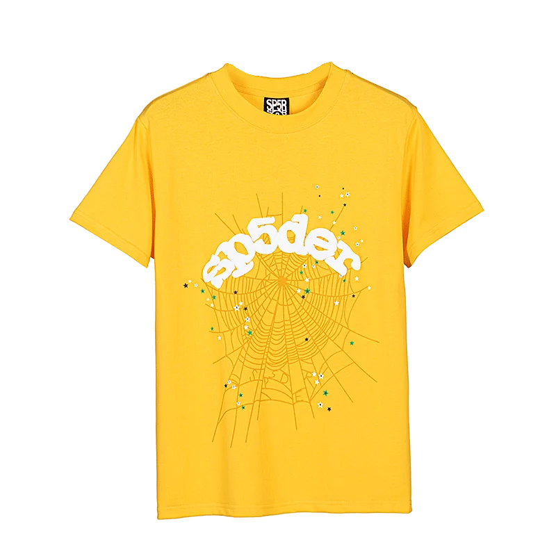 Sp5der T-Shirt Web Yellow
