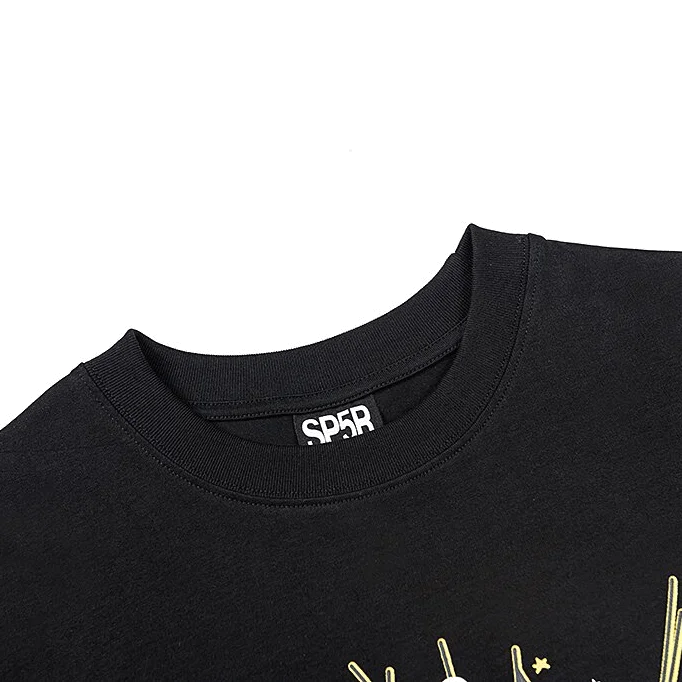 Sp5der T-Shirt SP5 Black close