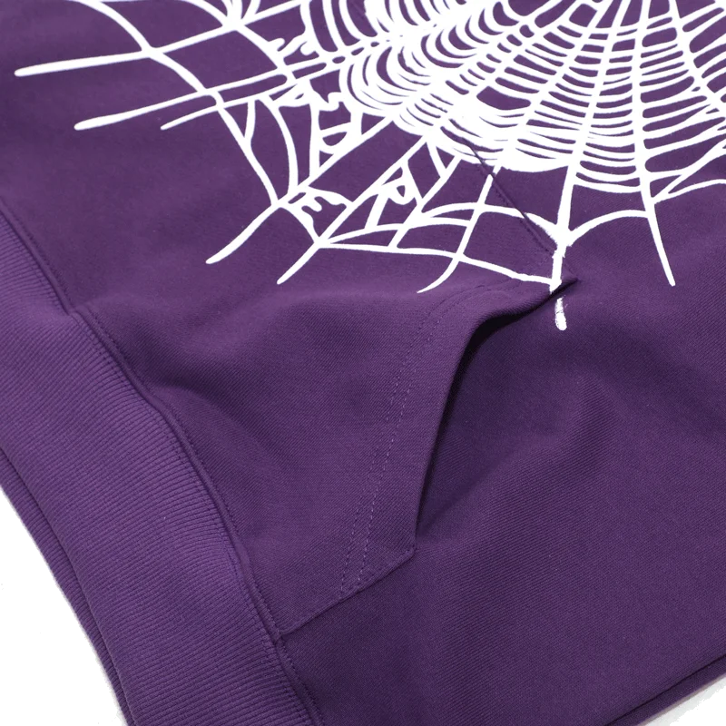 Sp5der Hoodie Web Purple pocket