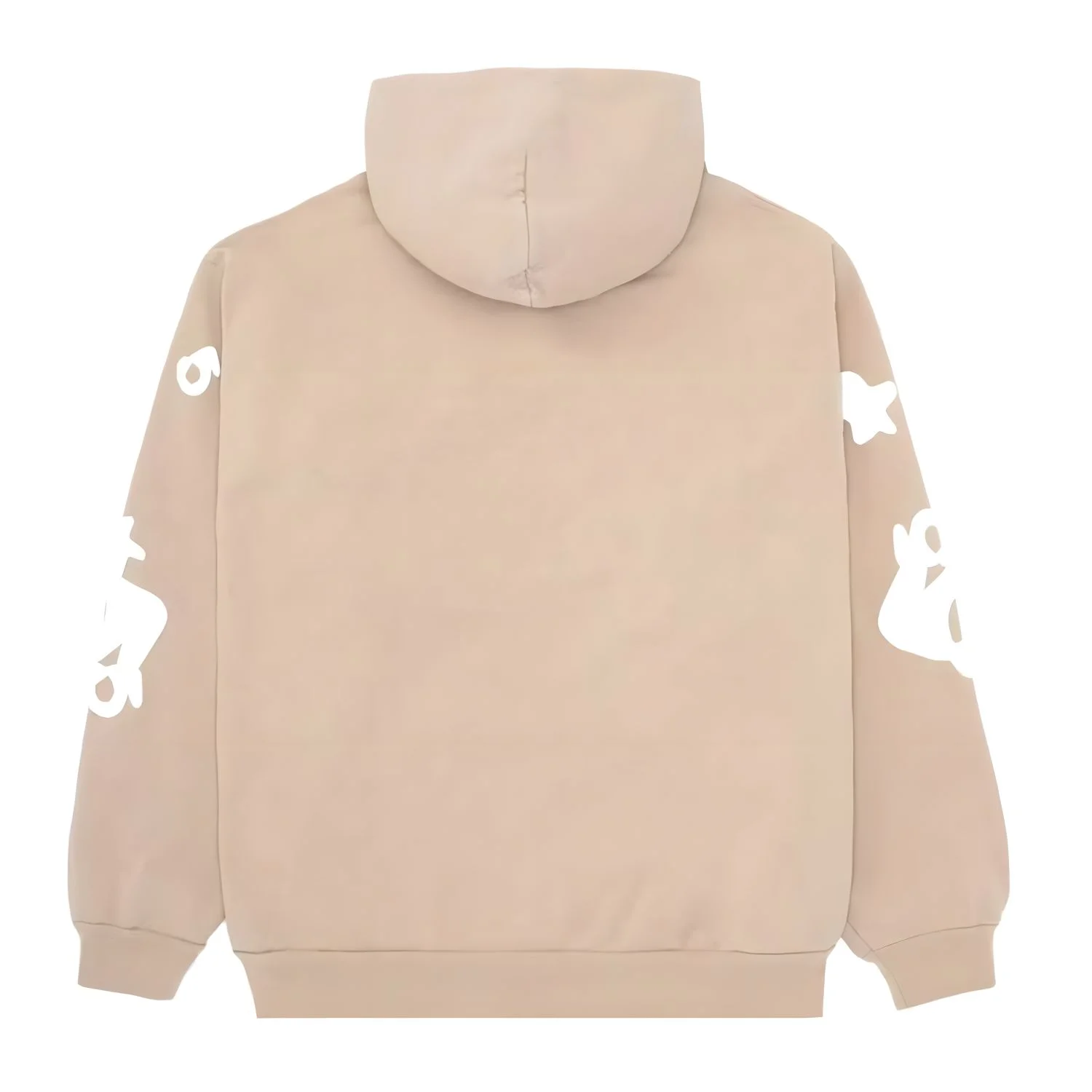 Sp5der Beluga Hoodie Sand back
