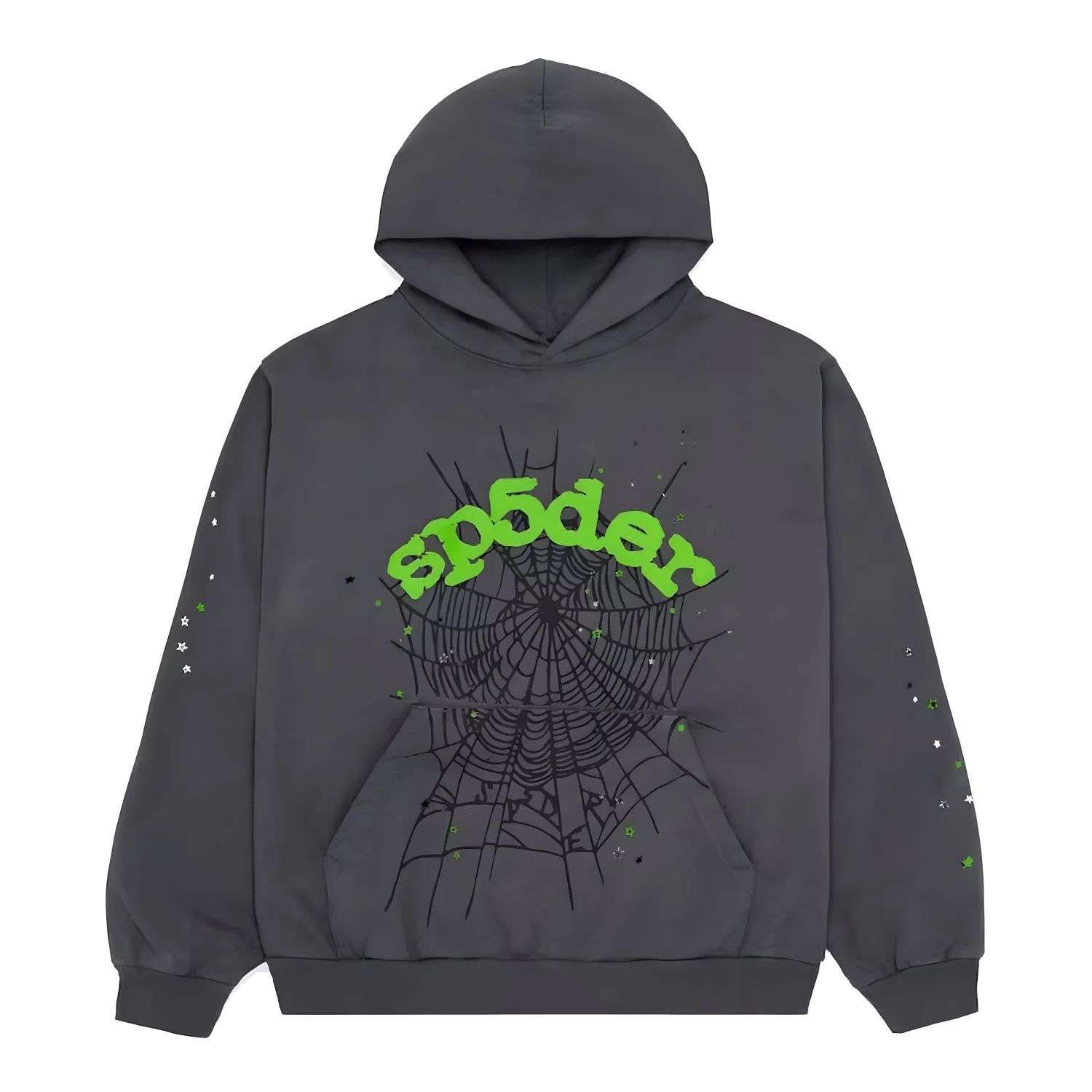 Sp5der Hoodie Web Grey