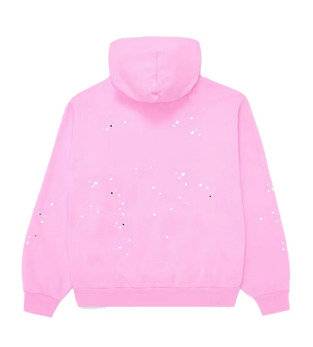 Sp5der Hoodie Atlanta Pink back