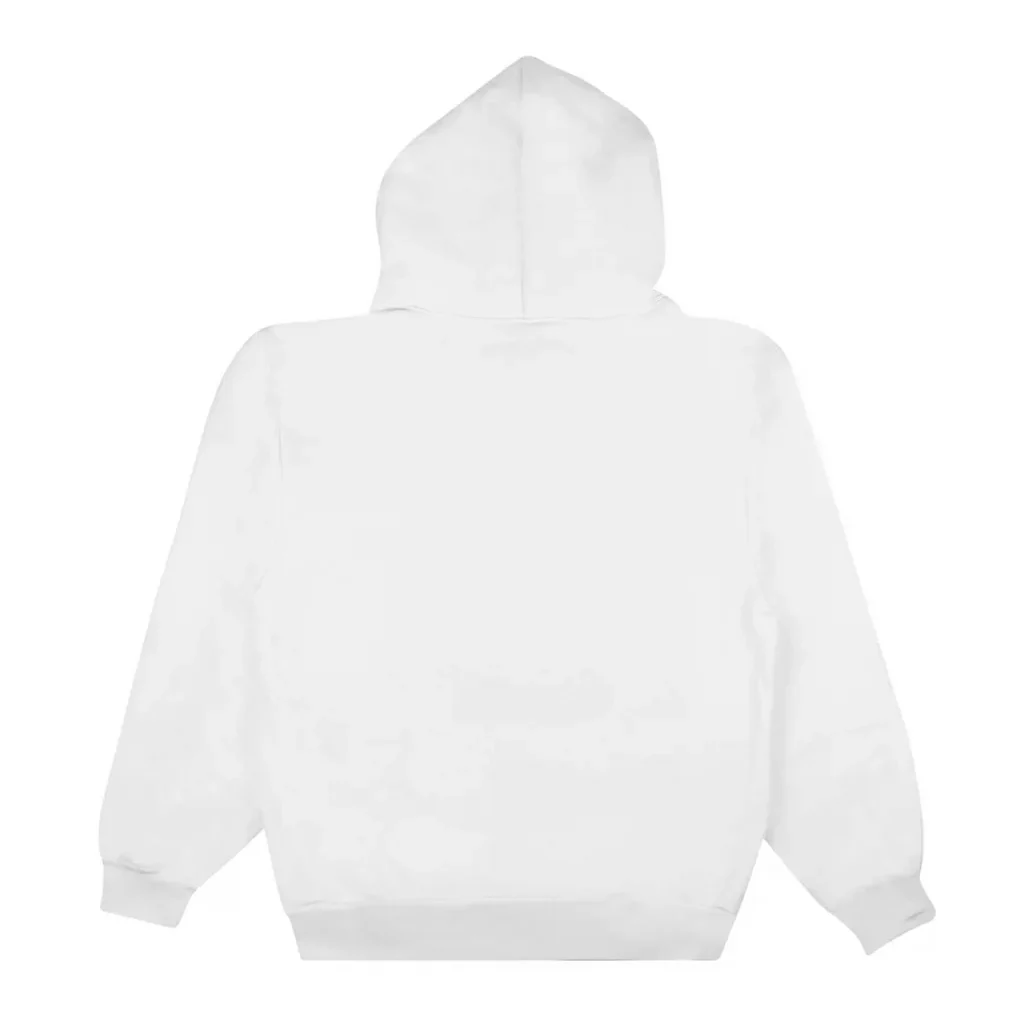 Sp5der OG Rhinestone Hoodie in White back