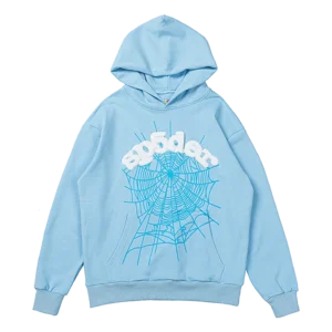 Sp5der Web Hoodie Sky Blue