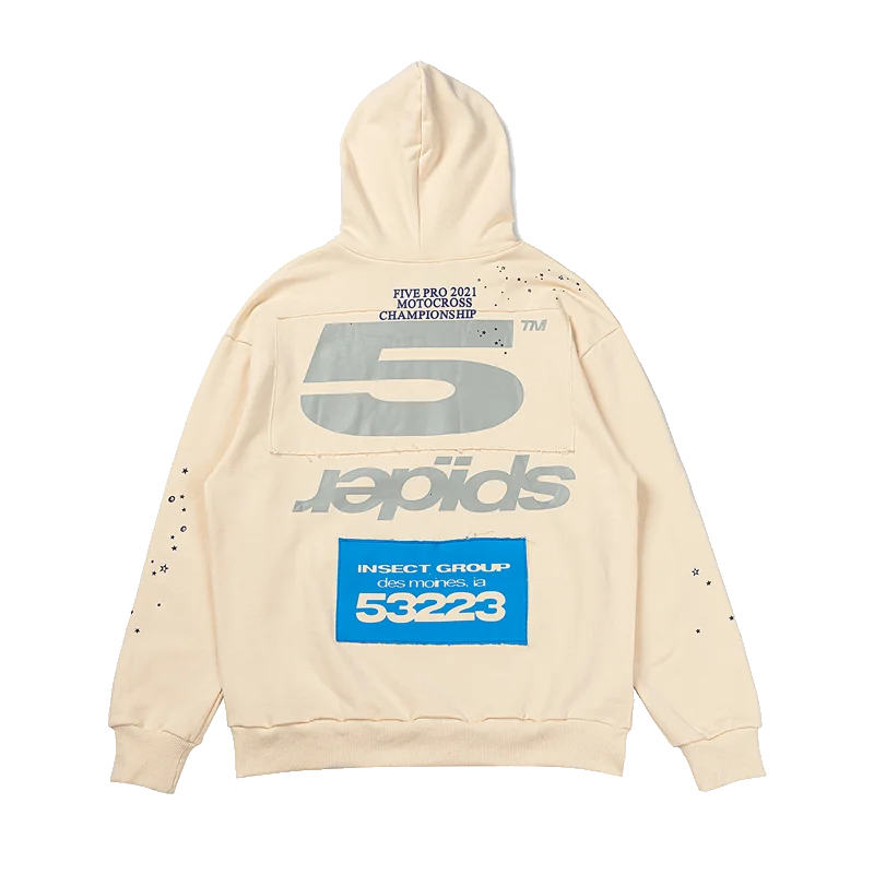 Sp5der Motocross Hoodie Beige – Ride in Style with Premium Comfort - Image 5
