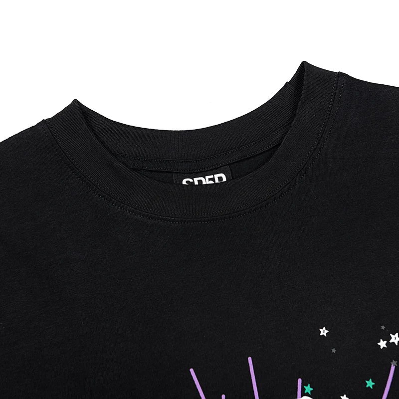 Sp5der T-Shirt Web Black close