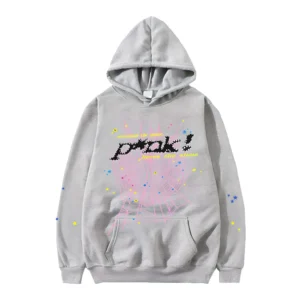 Sp5der Hoodie PNK Grey